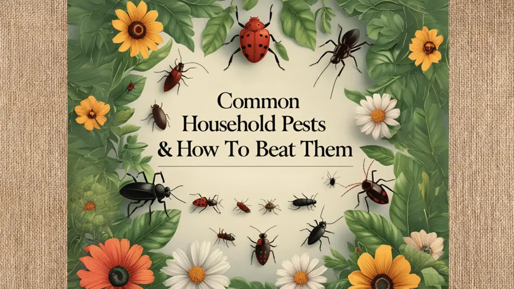 Say Goodbye to Household Pests: Spot Them Early & Keep Them Out for Good 3 Common Household Pests